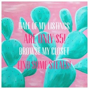 Half of my listings are only $5!